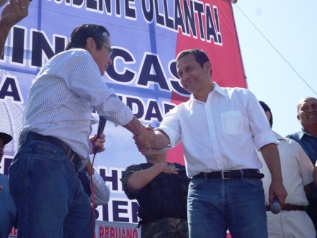 ollanta se da la mano gasco